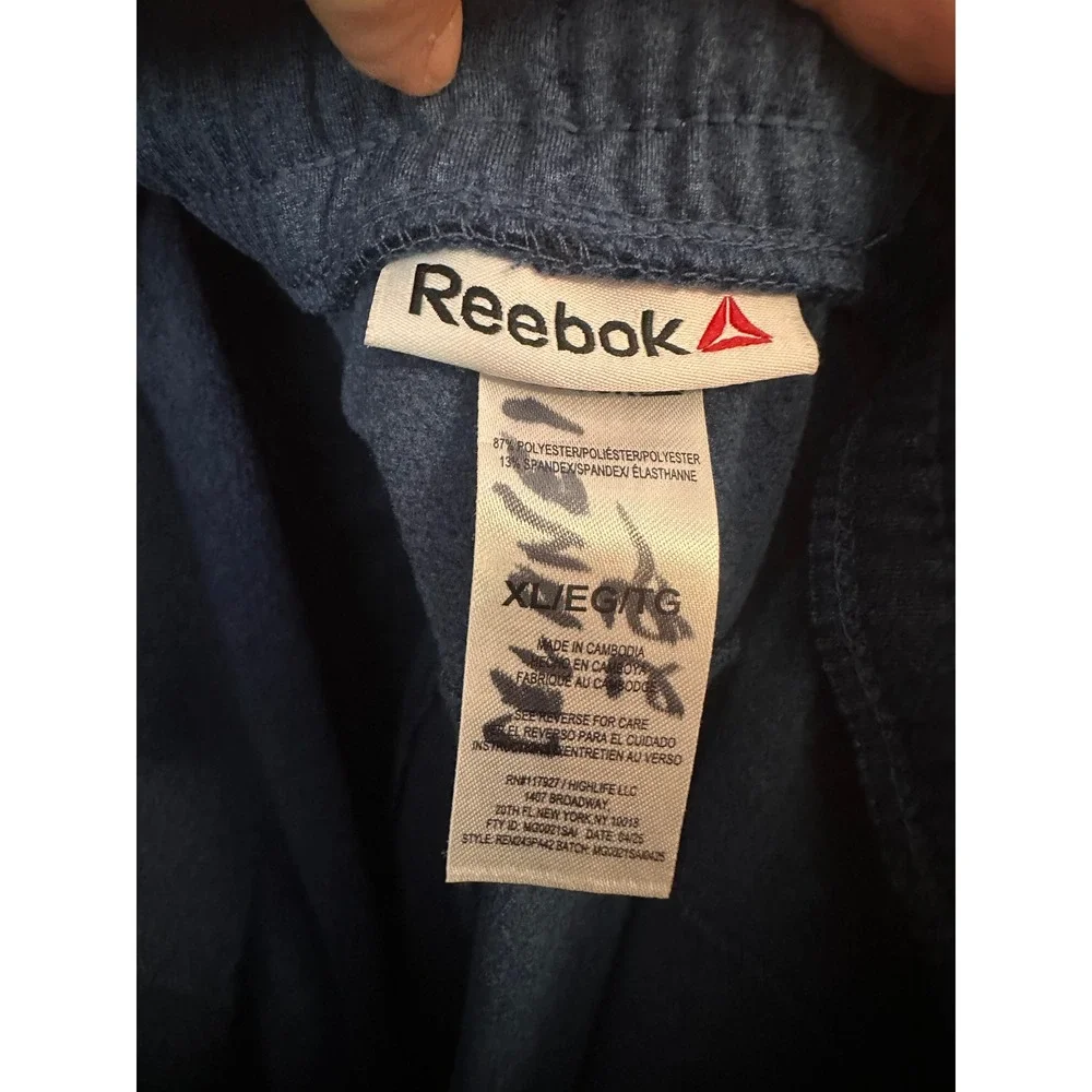 Reebok Sportswear Heather Blue Performance Joggers Athletic Sweatpants XL‎
